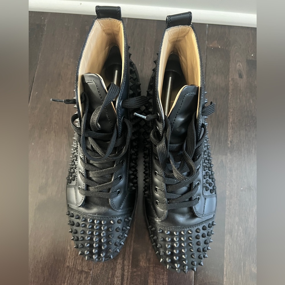Christian Louboutin men’s high top spike sneakers. In great condition. Size 44